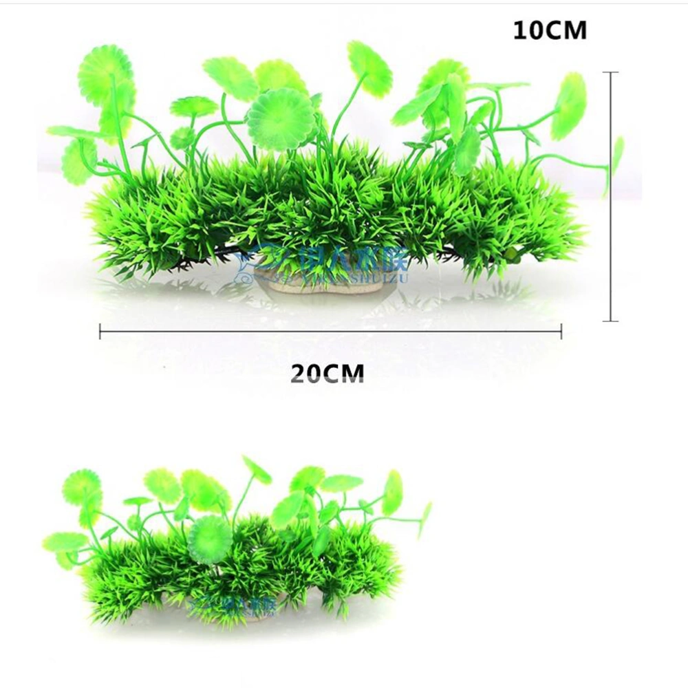 Simulation Mini Grass Aquarium Decorations Ornament Fish Tank Artificial Plastic Small Size Green Water Plants