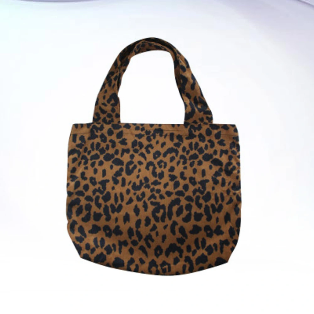 Fashion Leopard Pattern Canvas Female Bag Hand Bag Classic Ladies Handbag