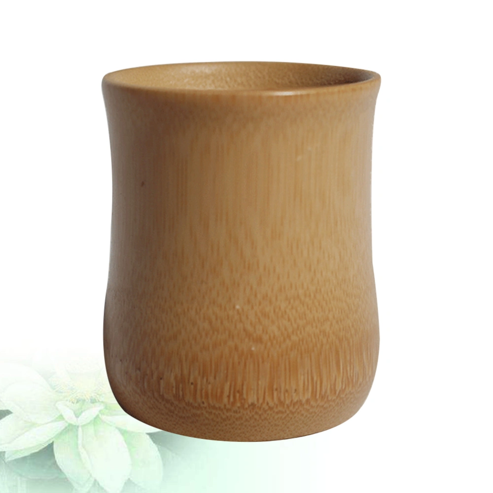 2PCS Bamboo Water Cup Multi-purpose Bamboo Cup Eco-friendly Bamboo Wine Cup Thick Plain Bamboo Tube Carbonized Bamboo Wine Mug for Home Bar Restaurant