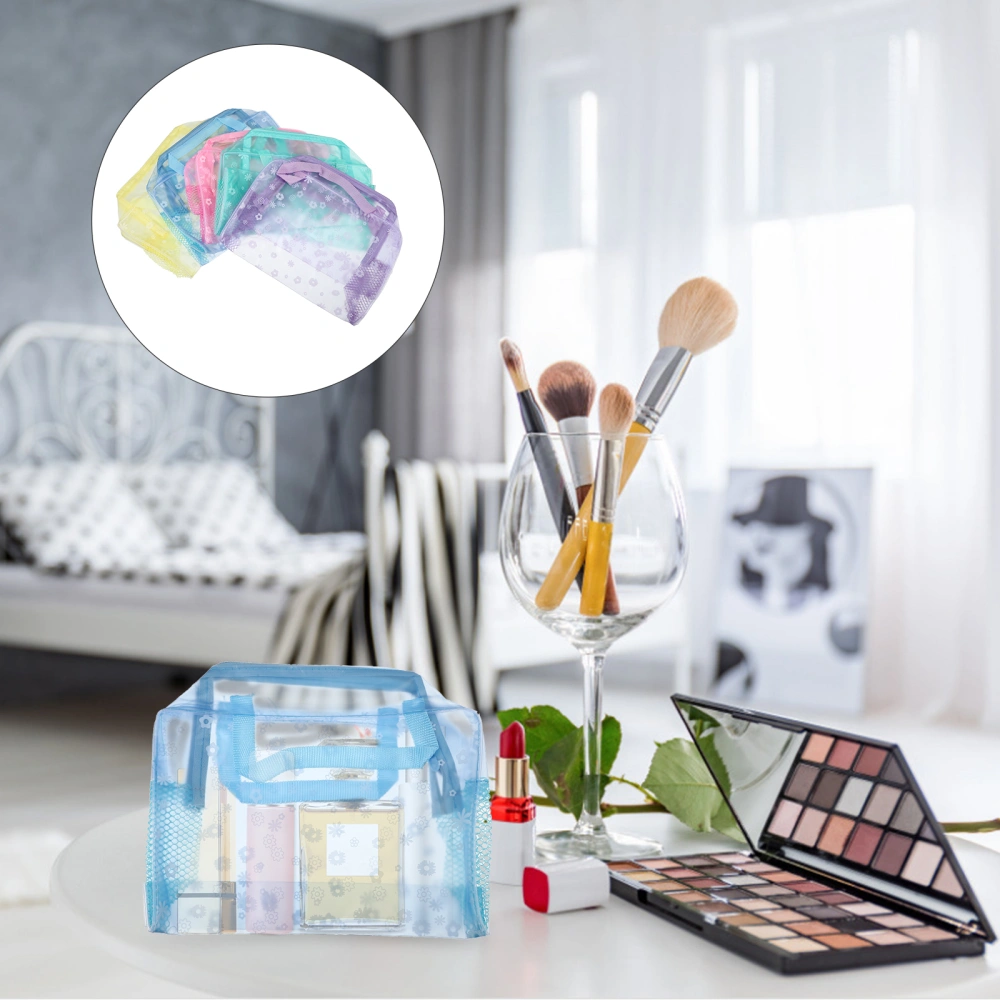 5pcs Colorful Cosmetic Makeup Bag Travel Makeup Cosmetic Bags Toiletry Bag