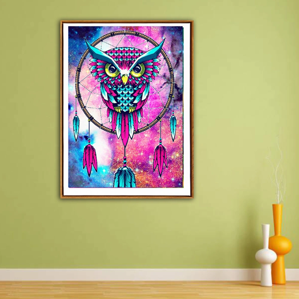 Beads Painting Owl Pattern Cross Stitch Painting by Diamond Home Ornaments Z267