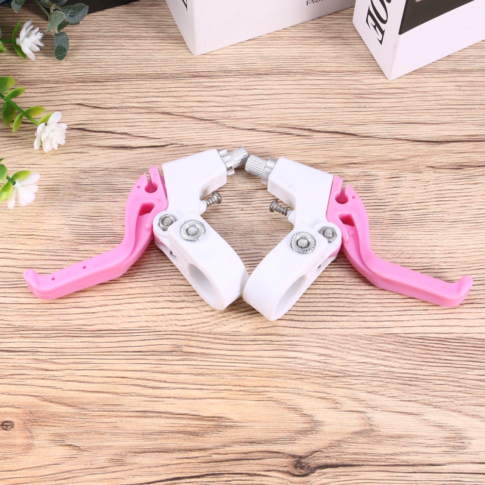 1 Pair Brake Handle Cover Bike Brakes Cycling Parts Children Brake Levers Suitable for 2.2cm Diameter Handlebar (Pink)