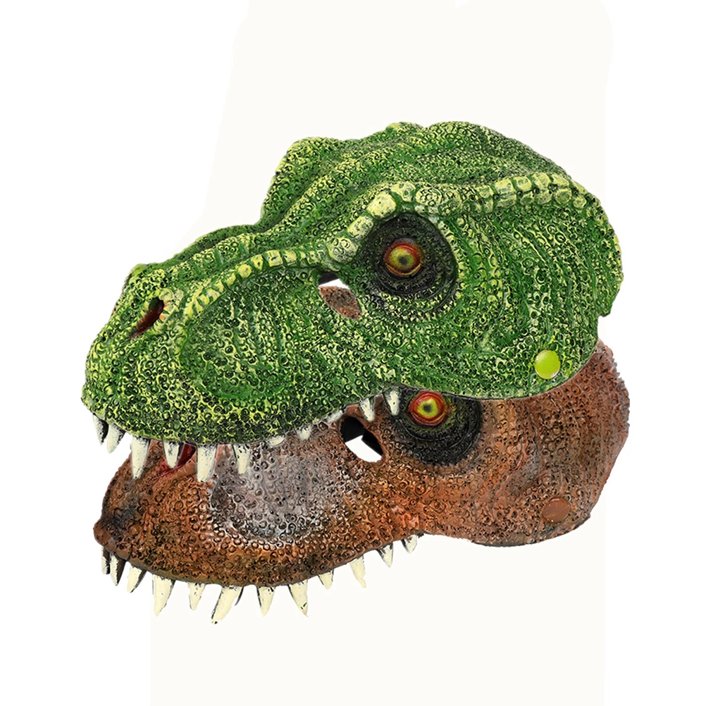 PU Dinosaur Mask Simulation Dinosaur Mask 3D Model Halloween Funny and Trick Toys