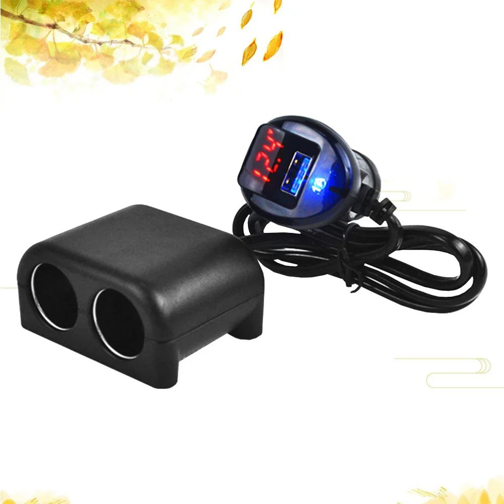 Cigarette Lighter Separator Car Charger On board Charger For One To Two USB Charge Electric Distributor For Automobiles