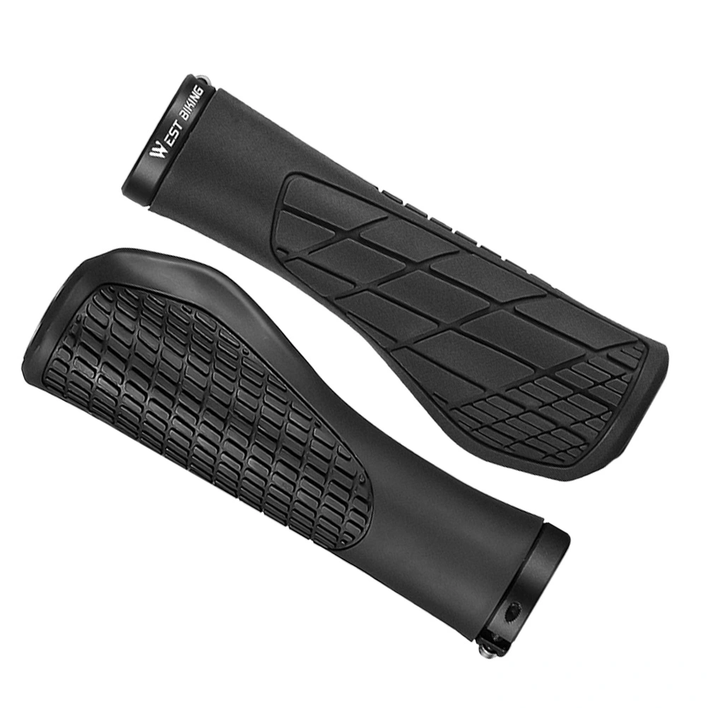 1 Pair Bike Rubber Handlebars Practical Bike Useful Bike Accessories (Black)