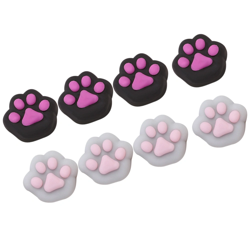 8PCS Squeezing Toys Silicone Relax Cat Paw Toys Decompression Toys for Playing Relief (Random Color)