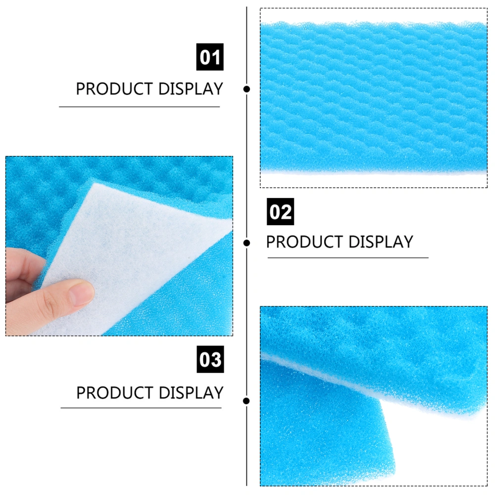 2Pcs High-density Fish Tank Filter Sponge Pad Thick Purify Cleaning Filter Mat