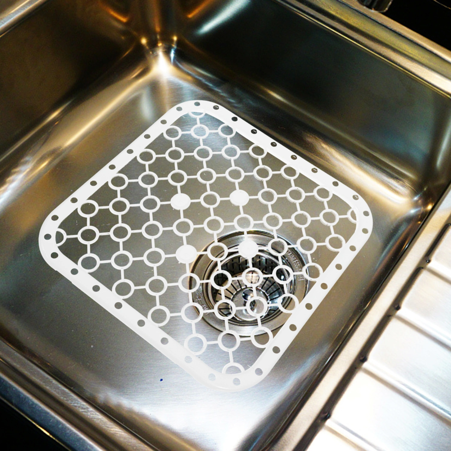 2Pcs Kitchen Sink Bottom Mat Sink Dish Drying Mat Table Mat Quick Draining Pad Kitchen Sink Pad