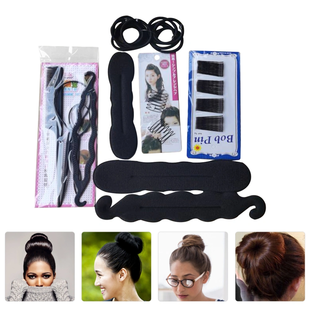 1 Set  Hair Bun Maker Hair Braiding Tools DIY Hair Styling Tool Hairdressing Kit