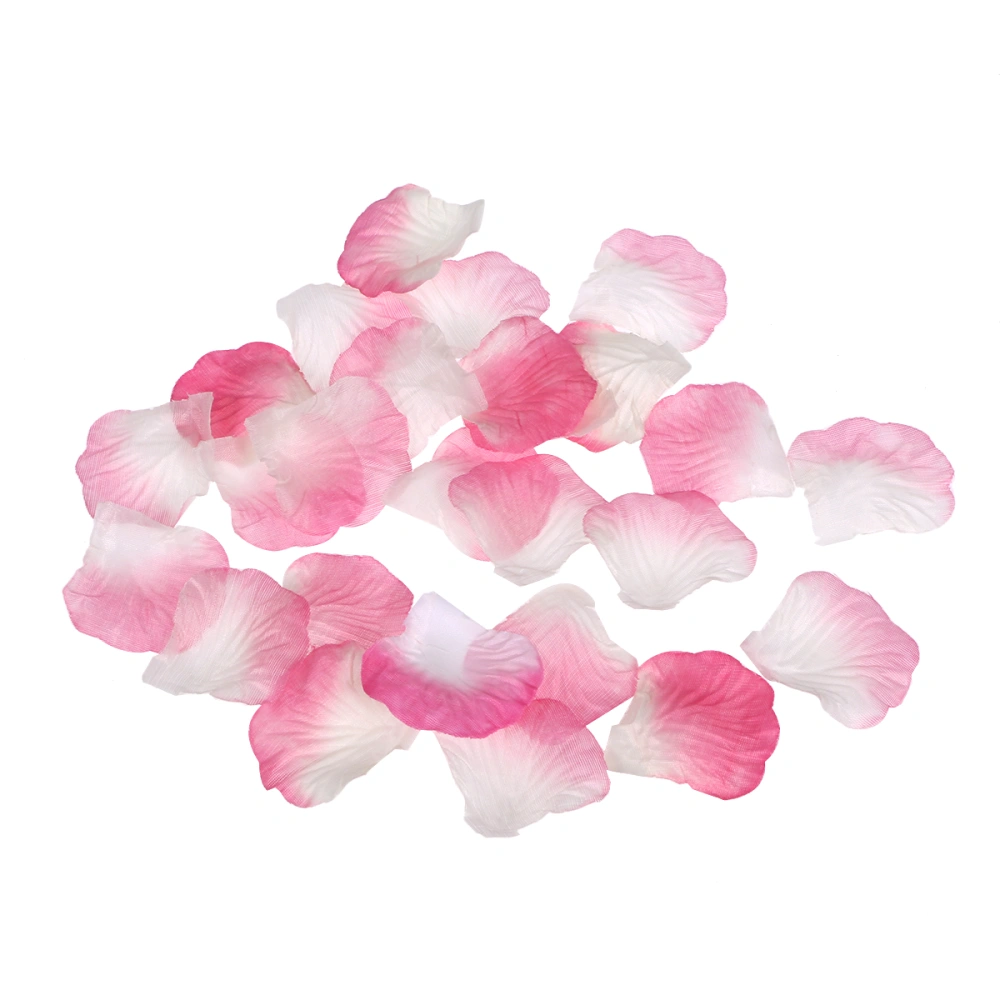 2000pcs Silk Rose Petals Wedding Scatter Flowers Flower Children Throwing Flowers Wedding Room Ceremony Layout Simulation Petals Pink White