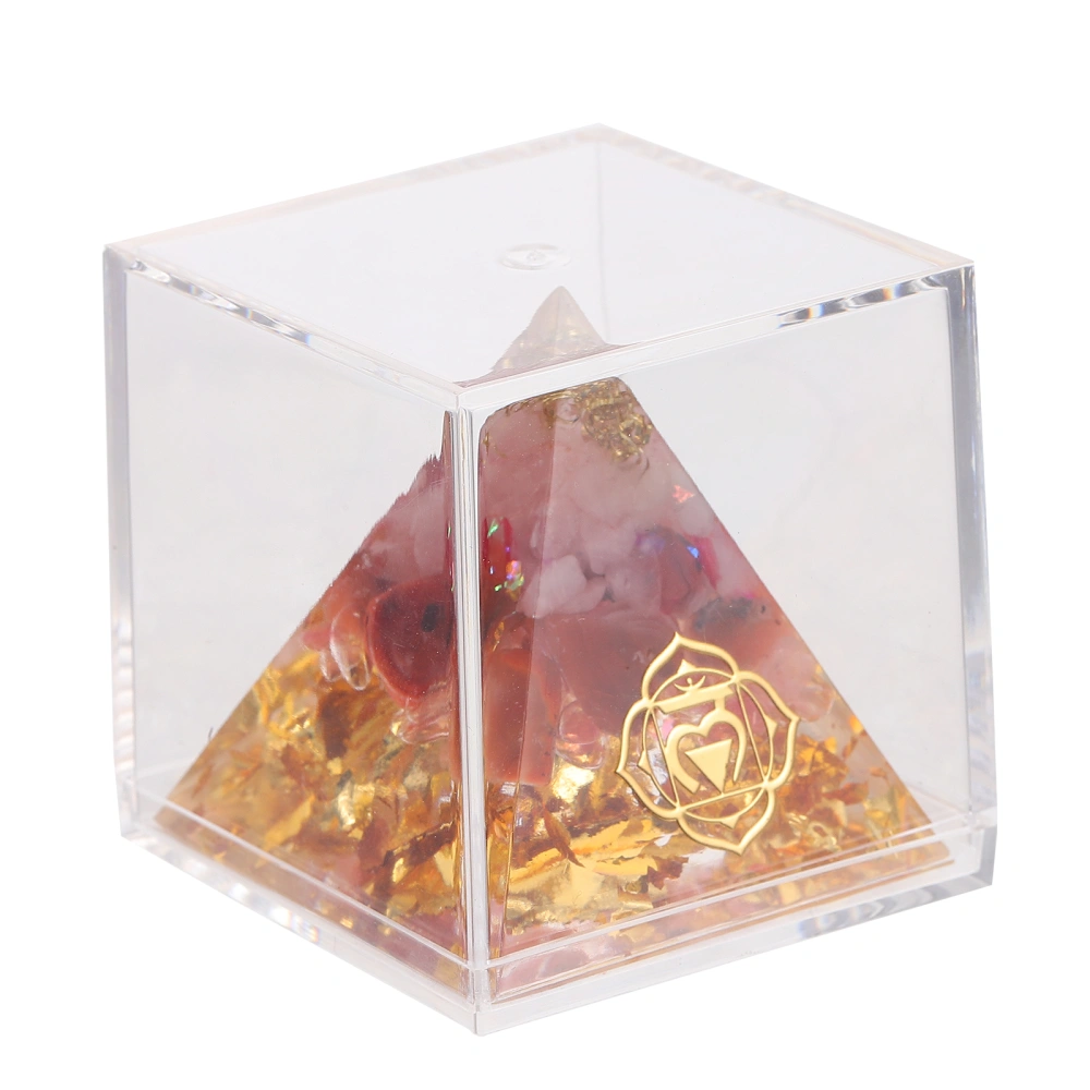 1Pc Practical Crystal Pyramid Model Decorative Ornament Home Art Ware Model