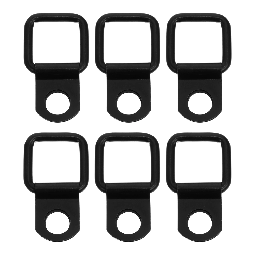 1 Set 6Pcs Durable Car Refit Hooks Practical Car Roof Trunk Hooks (Black)