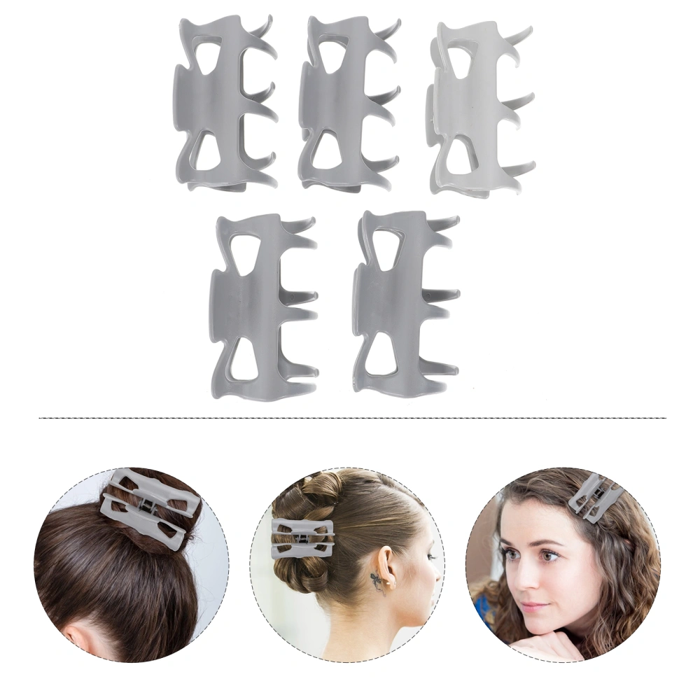 5Pcs Heat Insulation Hair Claw Clips Salon Hair Styling Curling Perming Tool