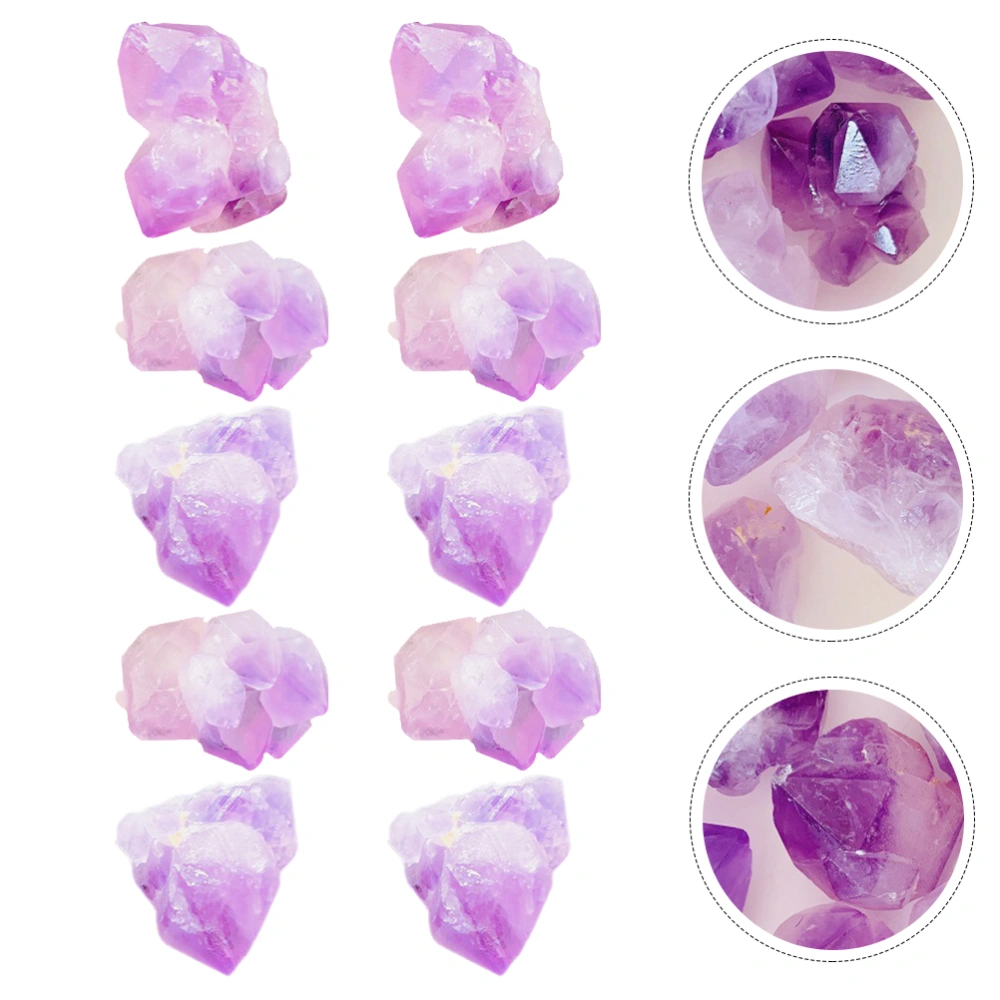 100g Delicate Natural Ore Stones Natural Crystal Decoration Craft (Purple)