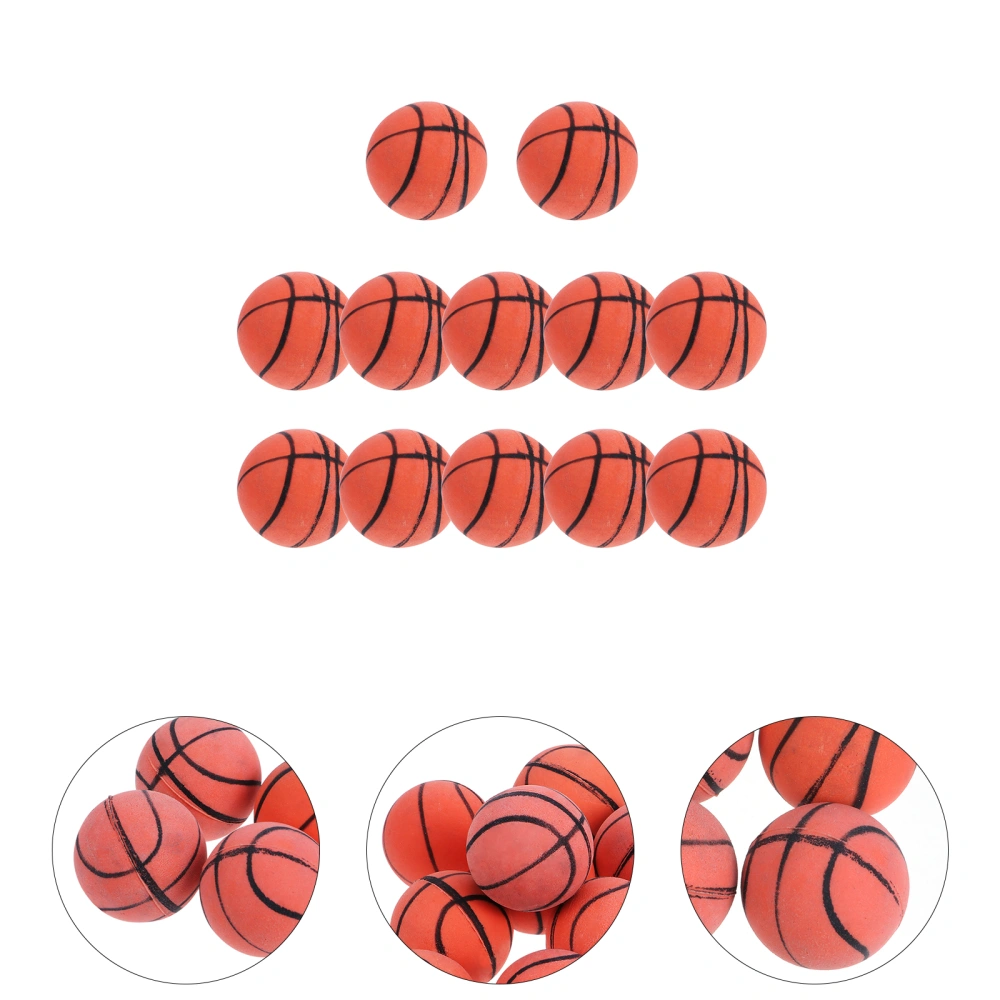 12pcs Elastic Rubber Small Basketball Bounce Ball Handmade Doll DIY Sports Tpys