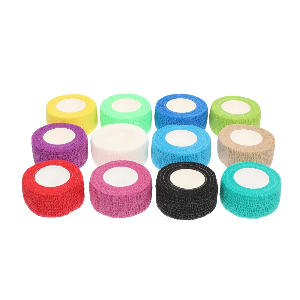 12pcs Non-woven Fabric Bandages Finger Bandages Sports Tools Pets Elastic Bandage