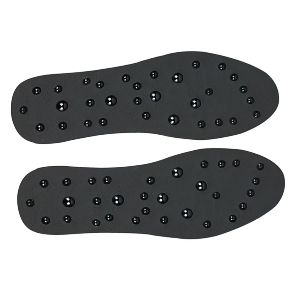 1 Pair of Magnet Therapy Insoles Absorb Sweat Deodorant Massage Insoles for Men Women - Size 44