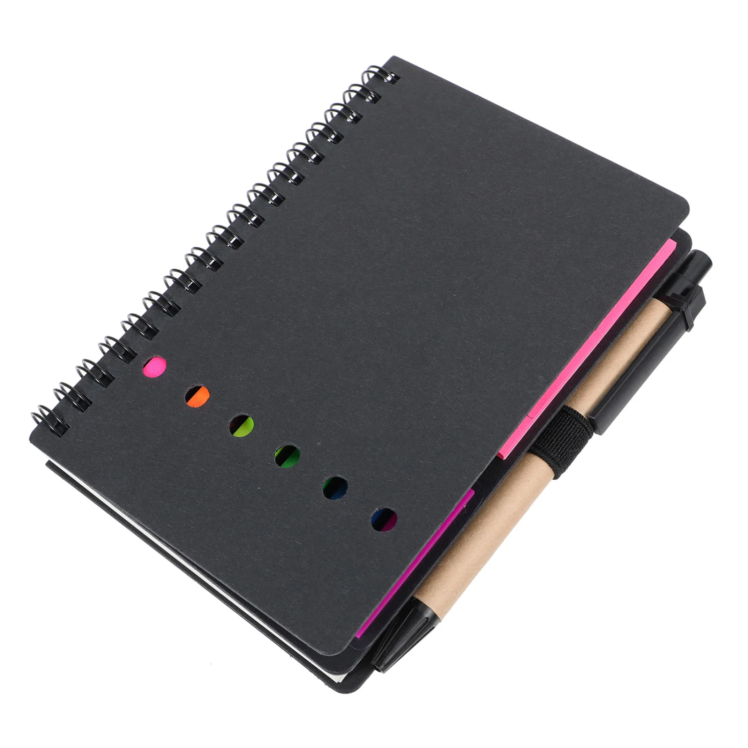 1 Set Notebook with Adhesive Notes Office Memo Pad Planning Book with Pen