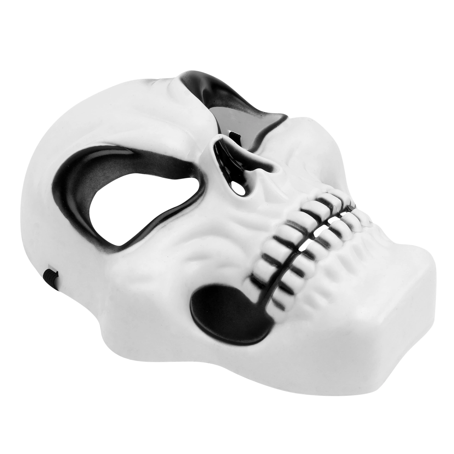 Halloween Skull Mask Horror Skeleton Mask Costume Party Adult Mask Cosplay Mask for Decor White and Black