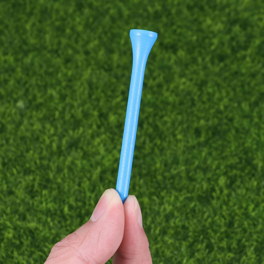 100pcs 8.3cm Length Yards Wooden Tees for Outdoor Sports (Blue)