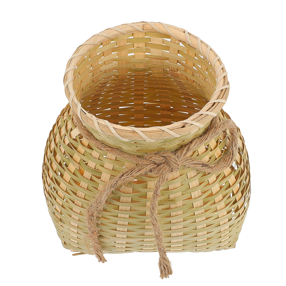 Handicraft Bamboo Storage Basket Sundries Storage Box Laundry Bamboo Basket