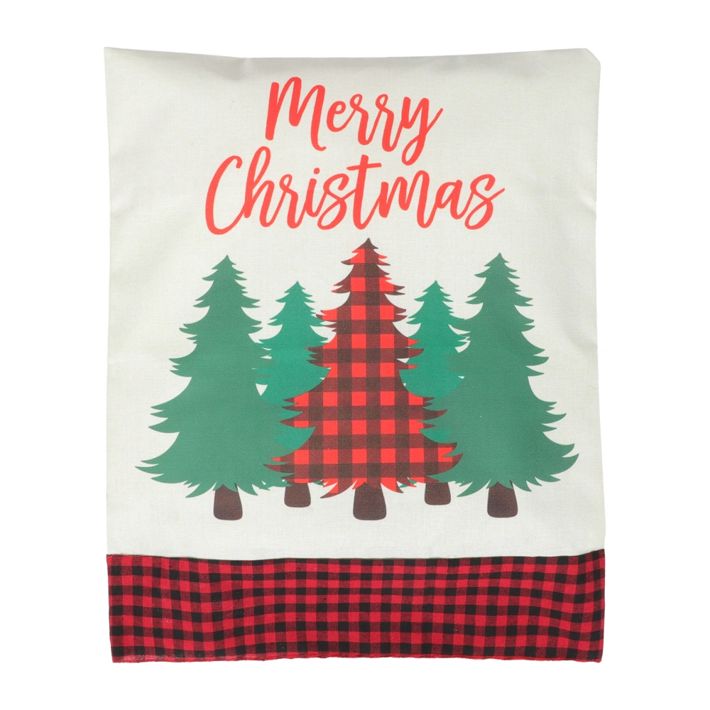 Christmas Theme Chair Cover Creative Plaid Chair Wrap Home Chair Protector