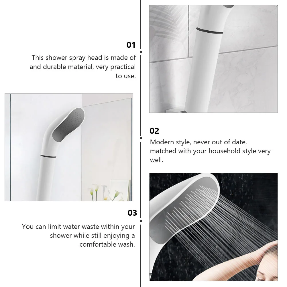 1pc Anti-blocking Shower Head Removable Shower Nozzle Shower Sprinkler (White)