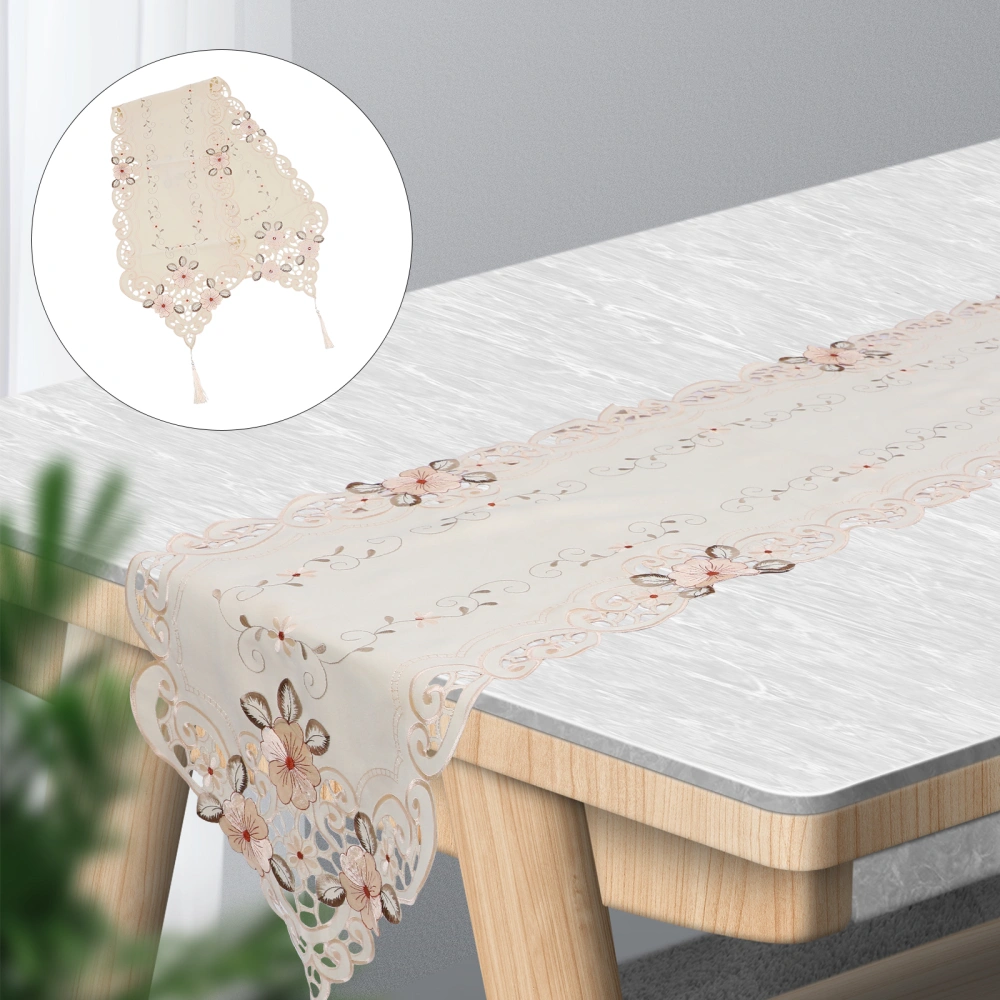 1pc Decorative Table Cover Polyester Fiber Table Cloth Home Desk Ornament