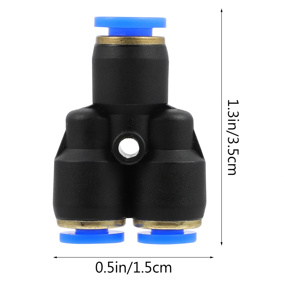 10pcs Y Shape Pneumatic Fittings Air Fittings for Quick Connection Air Piping