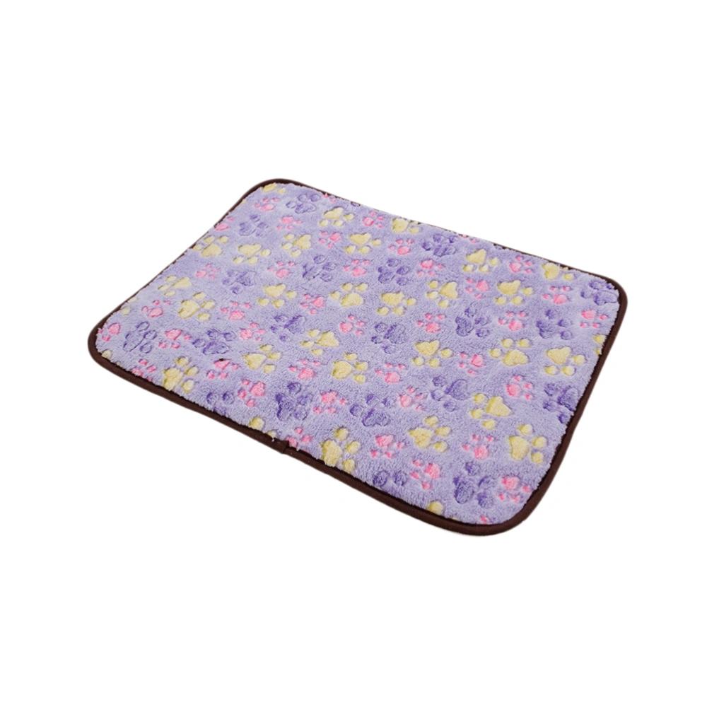 Bamboo Pet Dog Double-sided Mat Summer Puppy Cooling Mat Pad Bed Blanket - Size L (Purple)