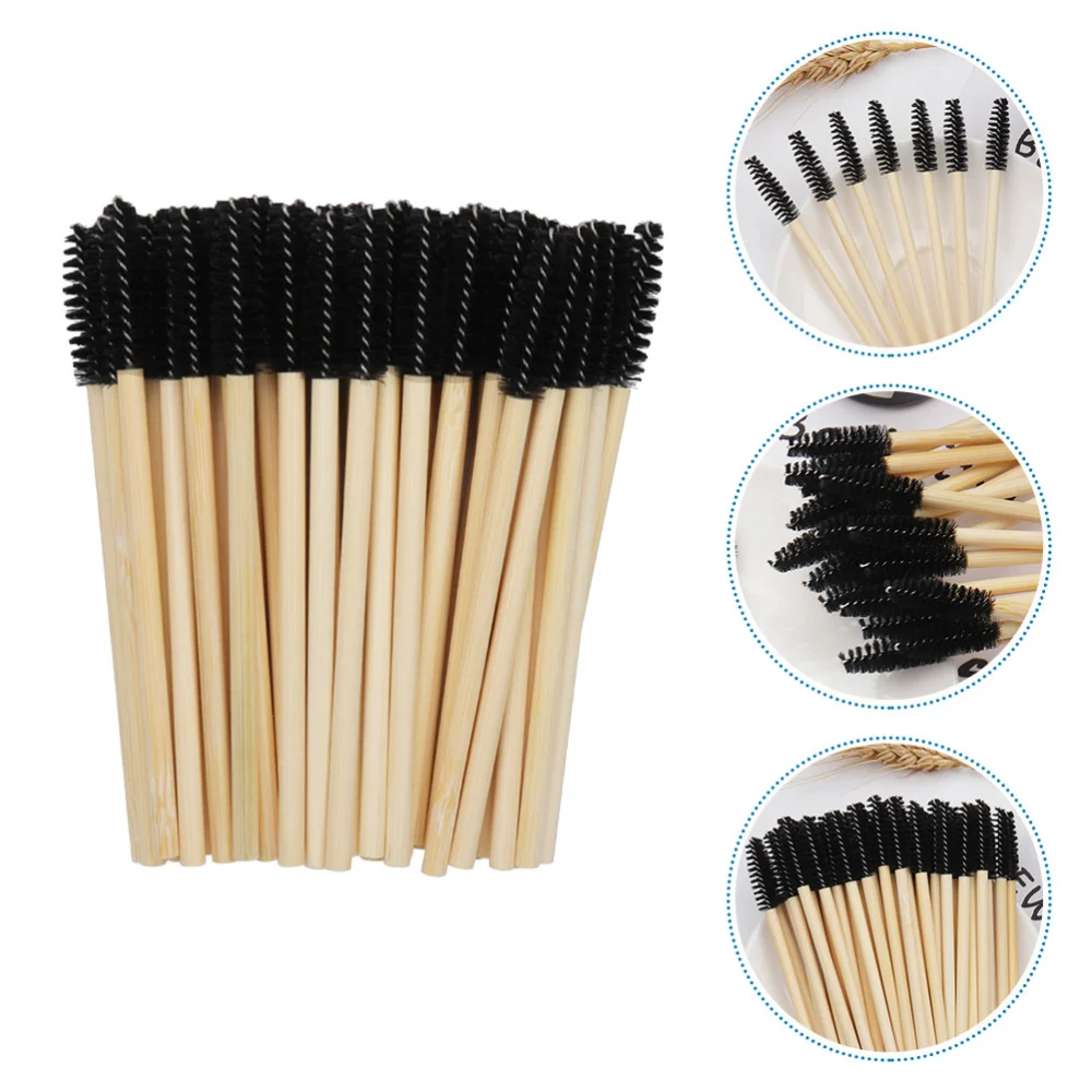 100Pcs Disposable Eyelash Mascara Brushes Wands Applicator Makeup Brush Kit