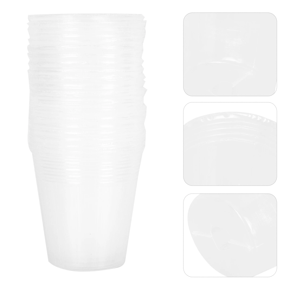 50pcs Transparent Nursery Cups Gardening Cups Simple Practical Nutrient Cups