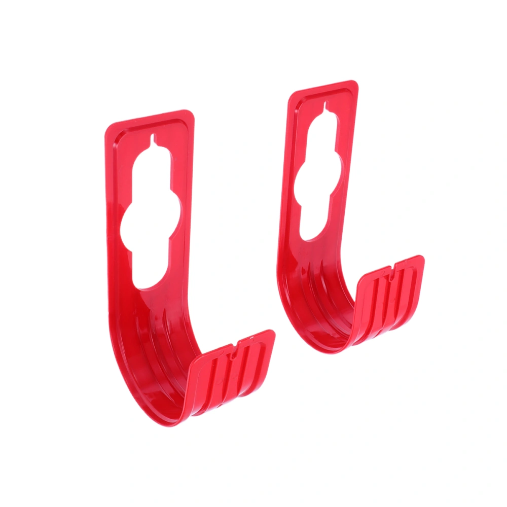 2pcs Plastic Hose Hook Expansion Pipe Hook Garden Water Pipe Hook Support Garden Hose Accessories (Red)