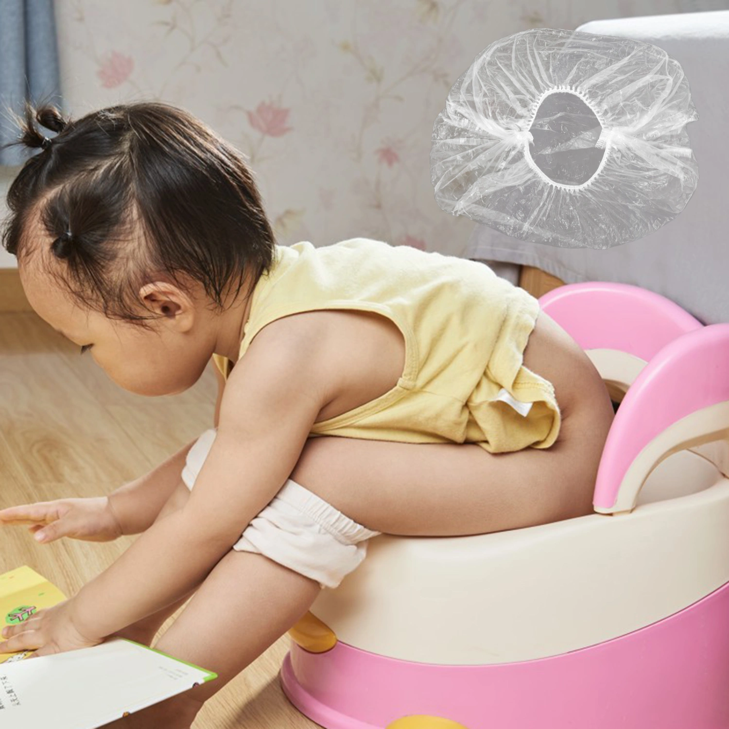 100pcs Portable Potty Seat Liners Babies Toddlers Potty Training Refill Bags