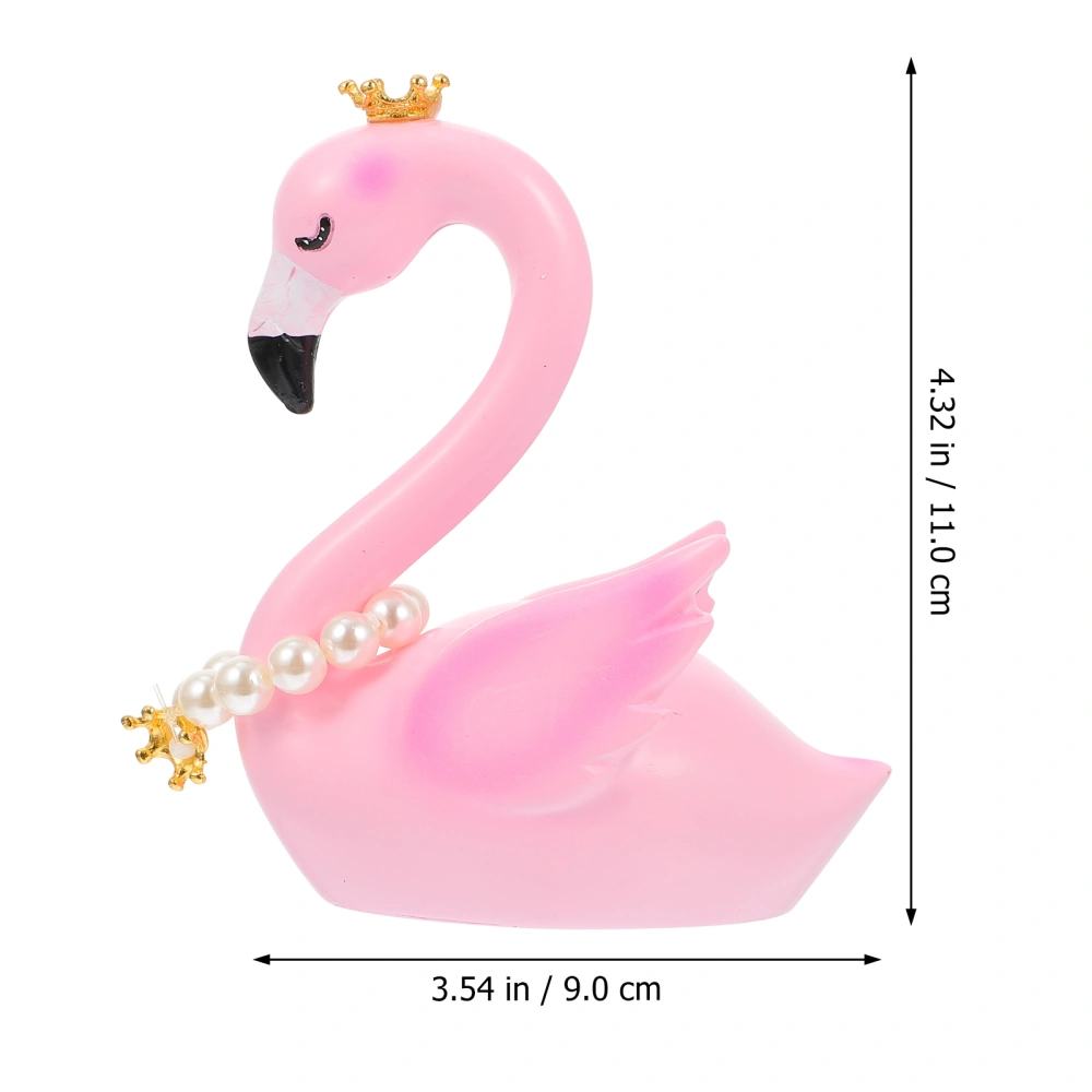 Fashion Crown Swan Birthday Cake Topper Valentine's Day Wedding Decoration