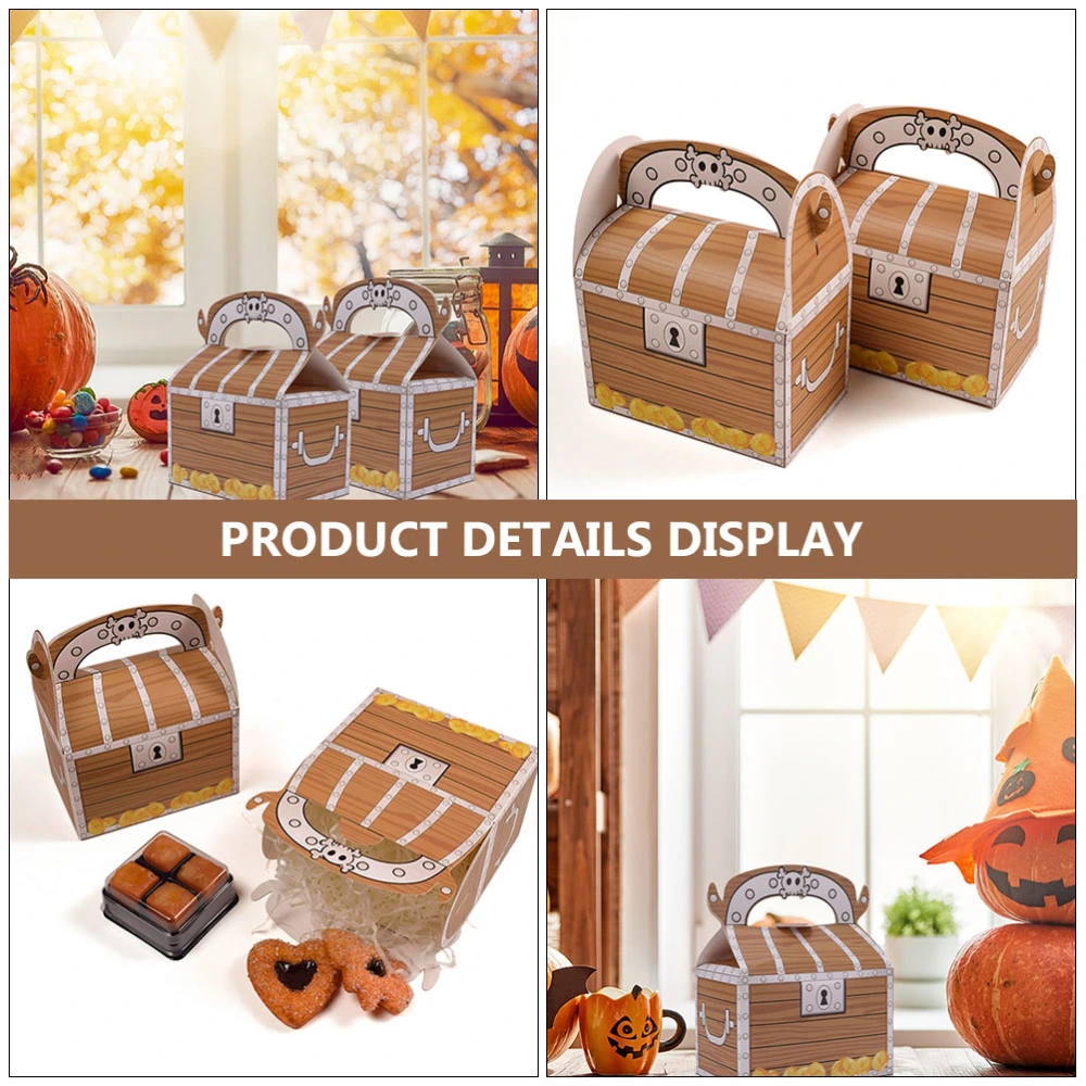 8pcs Halloween Candy Paper Boxes Chocolate Cookie Packing Boxes Gift Boxes