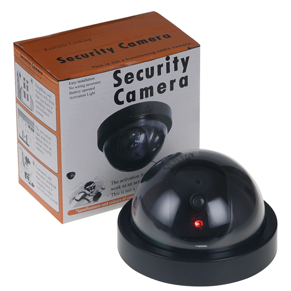 1pc Simulation Monitor IP Camera Home Security Camera Webcam Large Size with Light without Battery