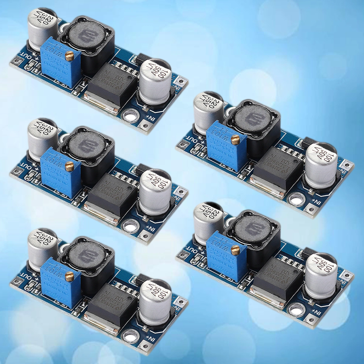 10Pc LM2596S DC-DC 3A Adjustable Voltage Regulator Converter Modules