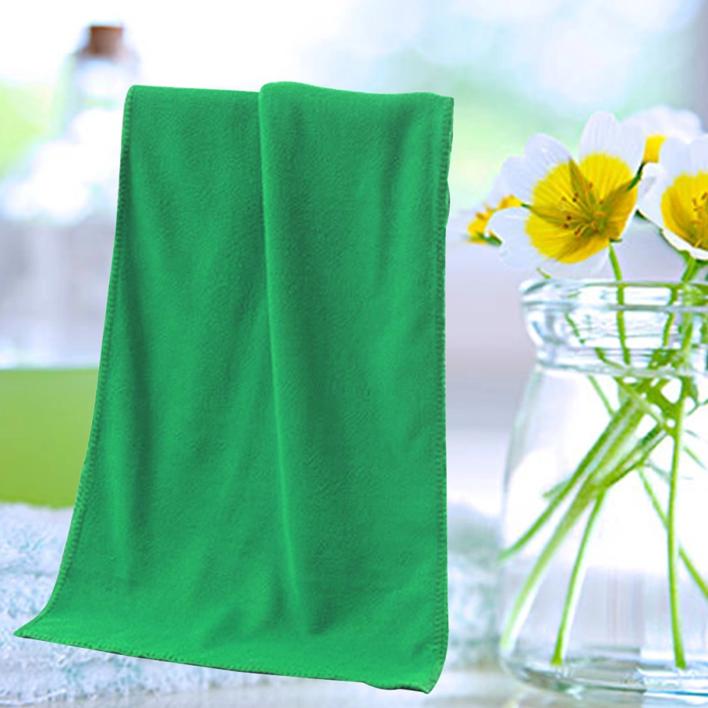 5 PCS Car Cleaning Towels 30x70cm Microfiber Auto Car Polishing Waxing Drying Cloth (Green)