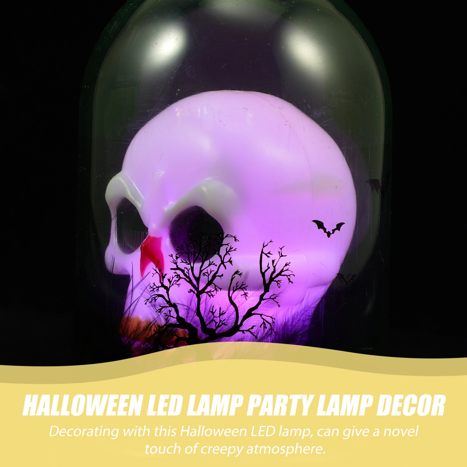 Halloween Night Light Decorative Led Hanging Lamp Desktop Skull Head Lantern