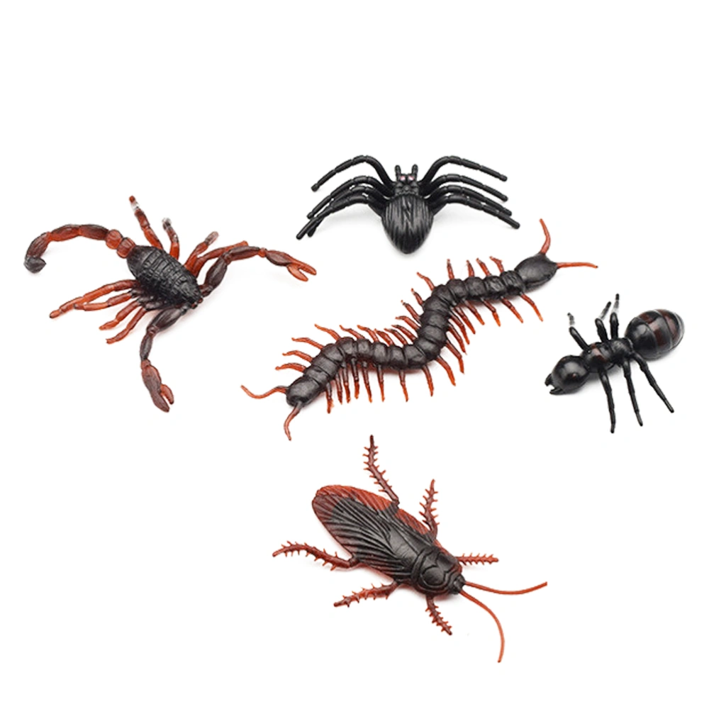 50PCS Plastic Fake Insects Realistic Bugs Simulation Small Animal for Halloween Party Favors and Decoration