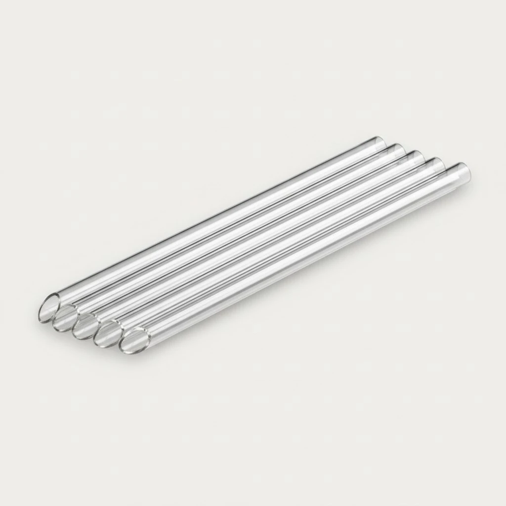6pcs Smoothie Glass Straws Lead-free Bend Reusable Long Drinking Straws for Smoothie Milkshakes Bubble Tea with 2pcs Cleaning Brushes