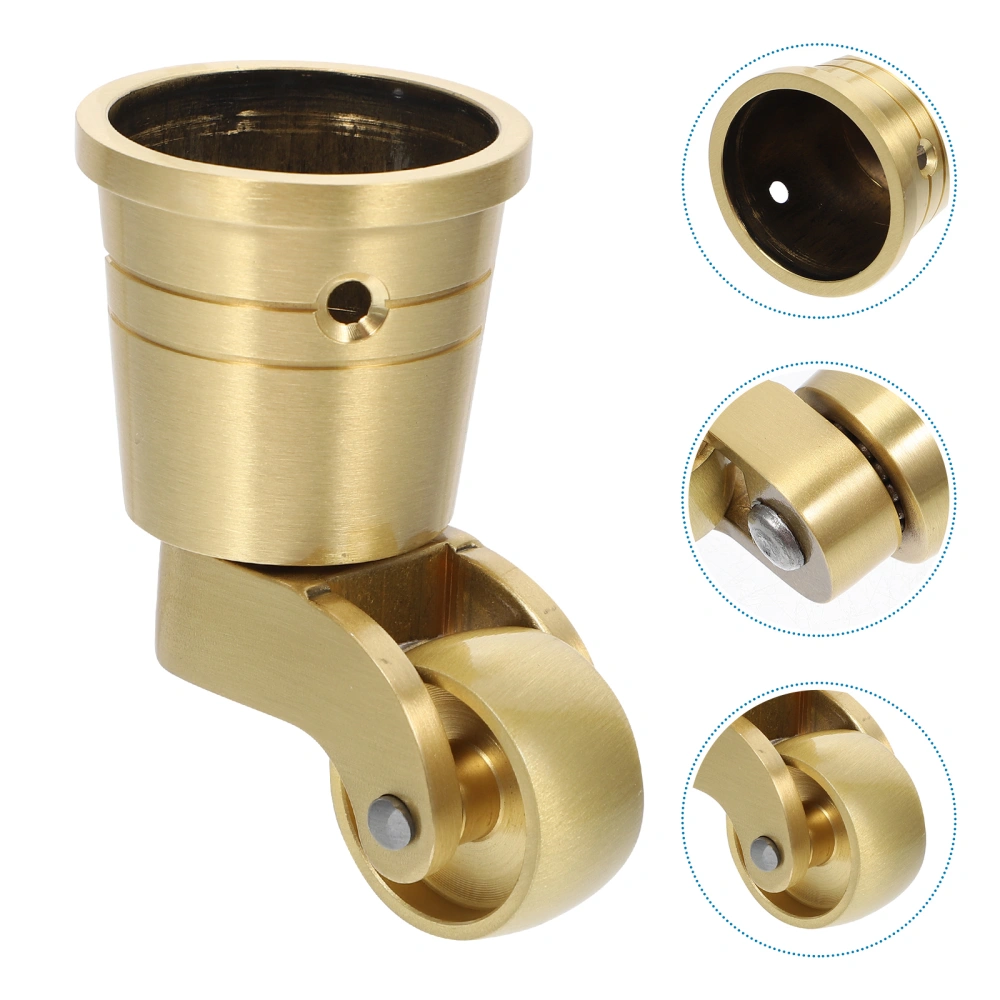 Universal Caster Sturdy Brass Caster 360 Degree Rotation Caster for Furniture