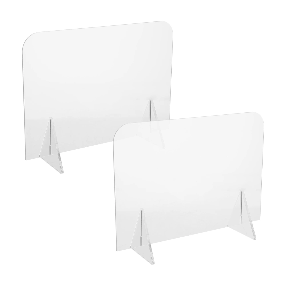 2Pcs Acrylic Note Boards Clear Desktop Memo Boards Acrylic Dry Erase Boards Desktop Decor