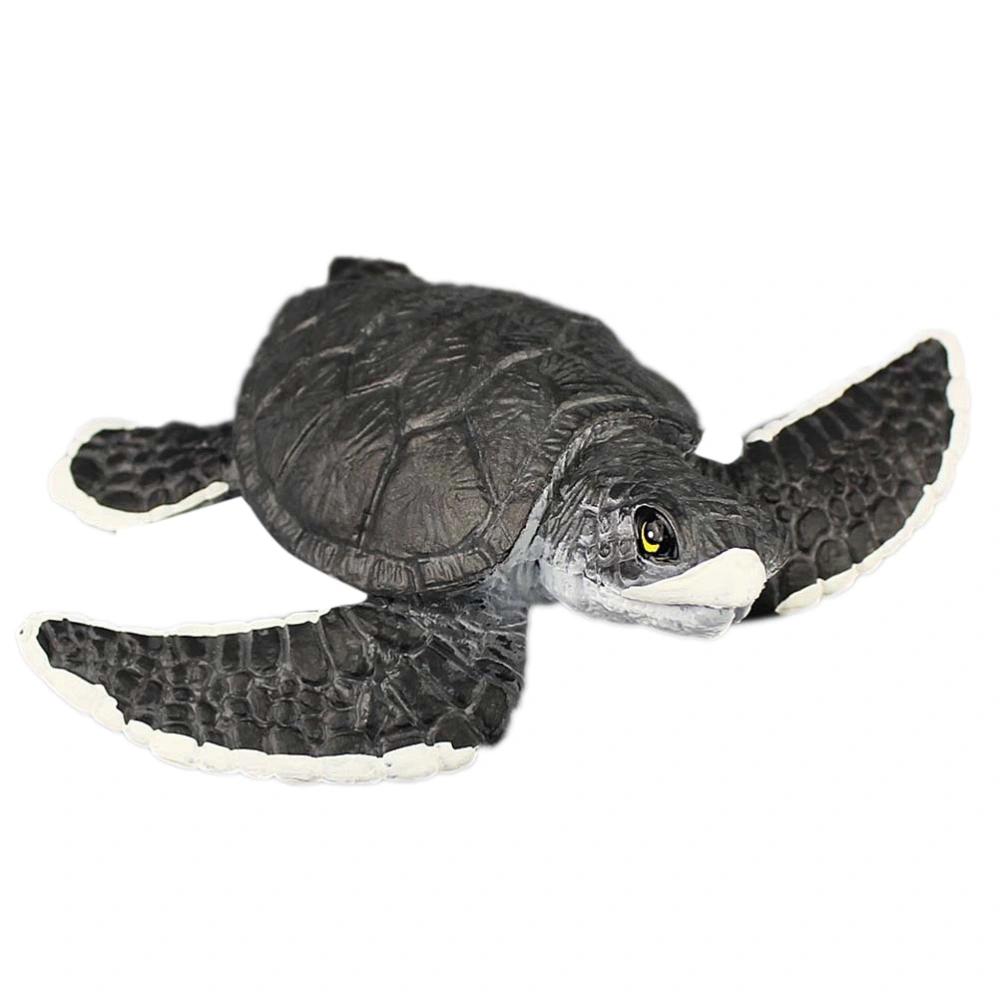 Simulation Water Creature Toy PVC Creature Model for Kid Baby Infant (Turtlet, Black)