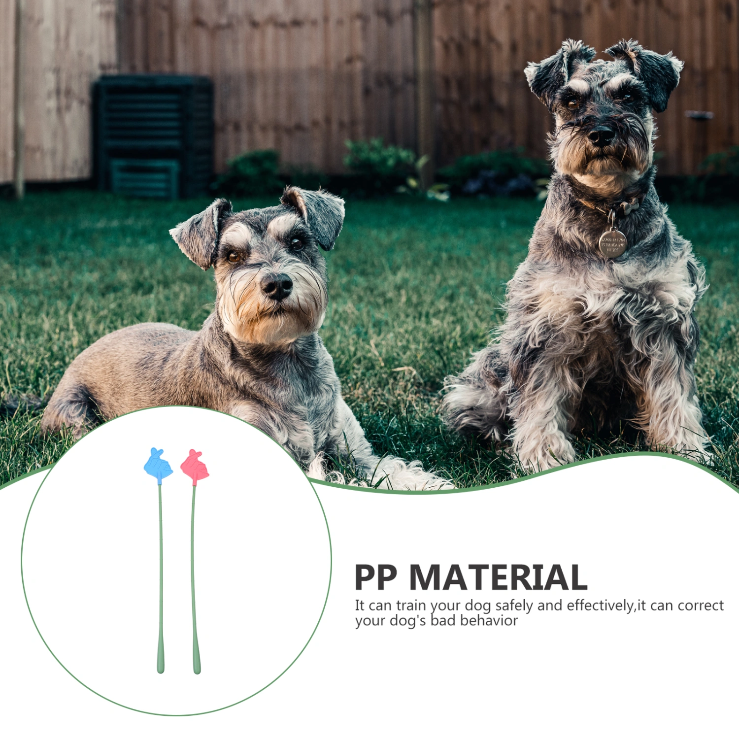 2Pcs Dog Training Whips Pet Plastic Whips Pet Training Pointers Pet Supplies
