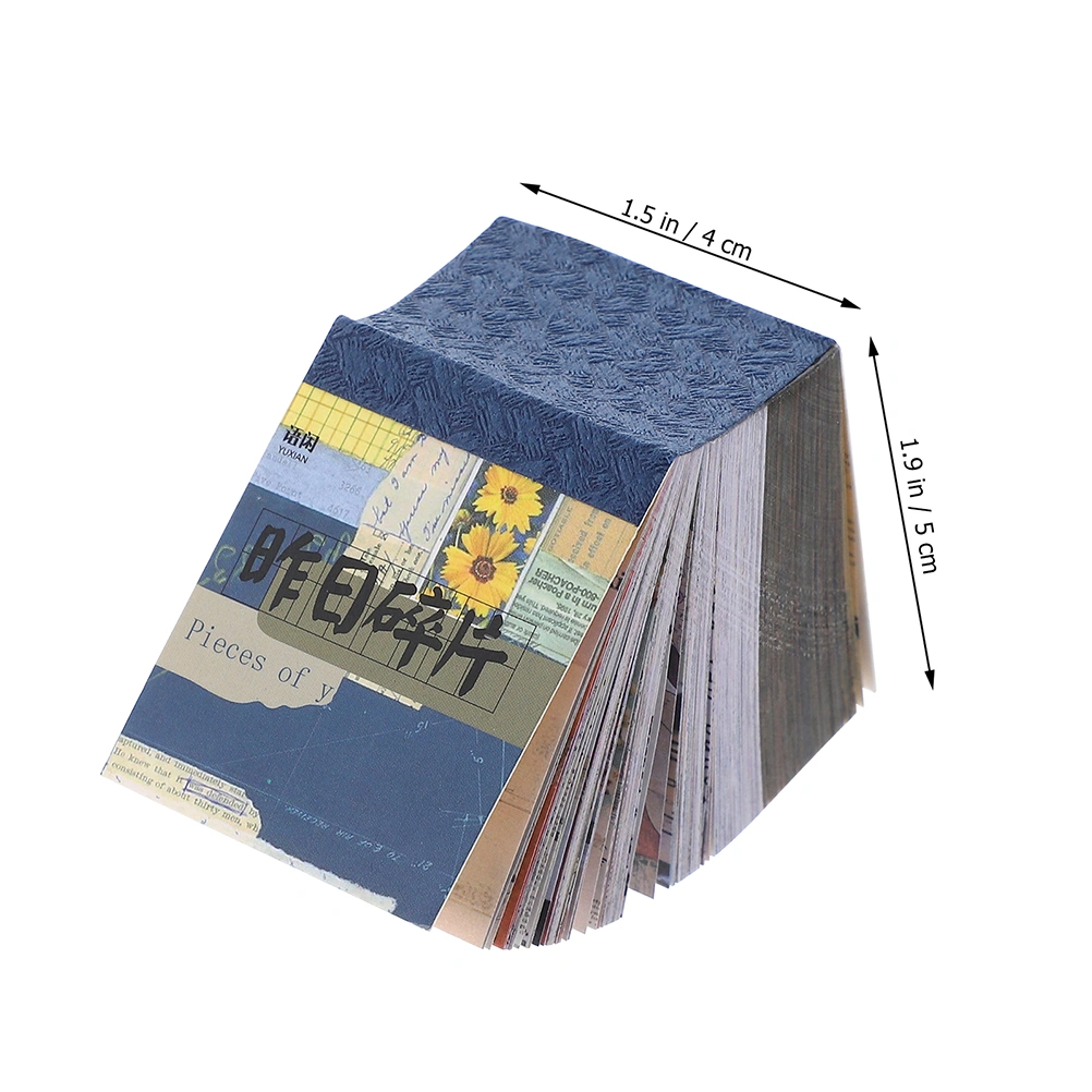 2Pcs Scrapbook Books Vintage Journaling Paper Retro Notebooks Student Stationery