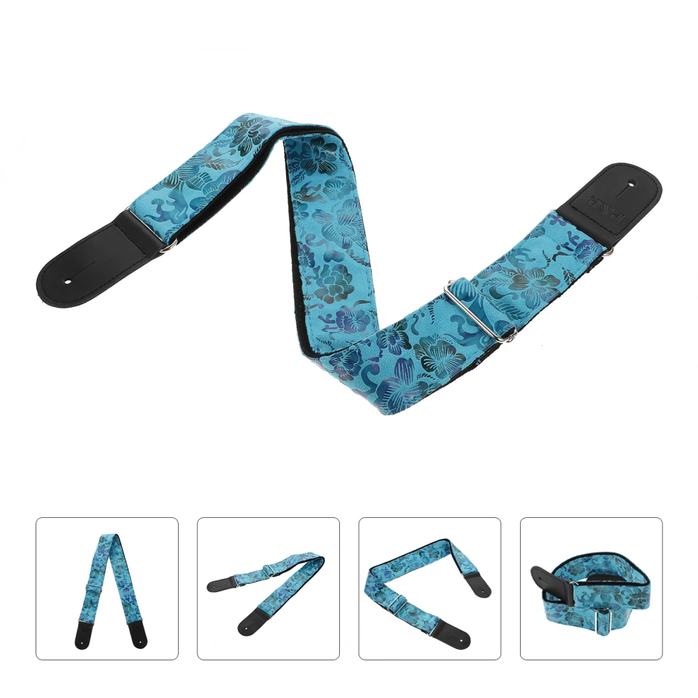 1Pc Stylish Electric Guitar Belt Embossing Guitar Strap Chic Guitar Accessory