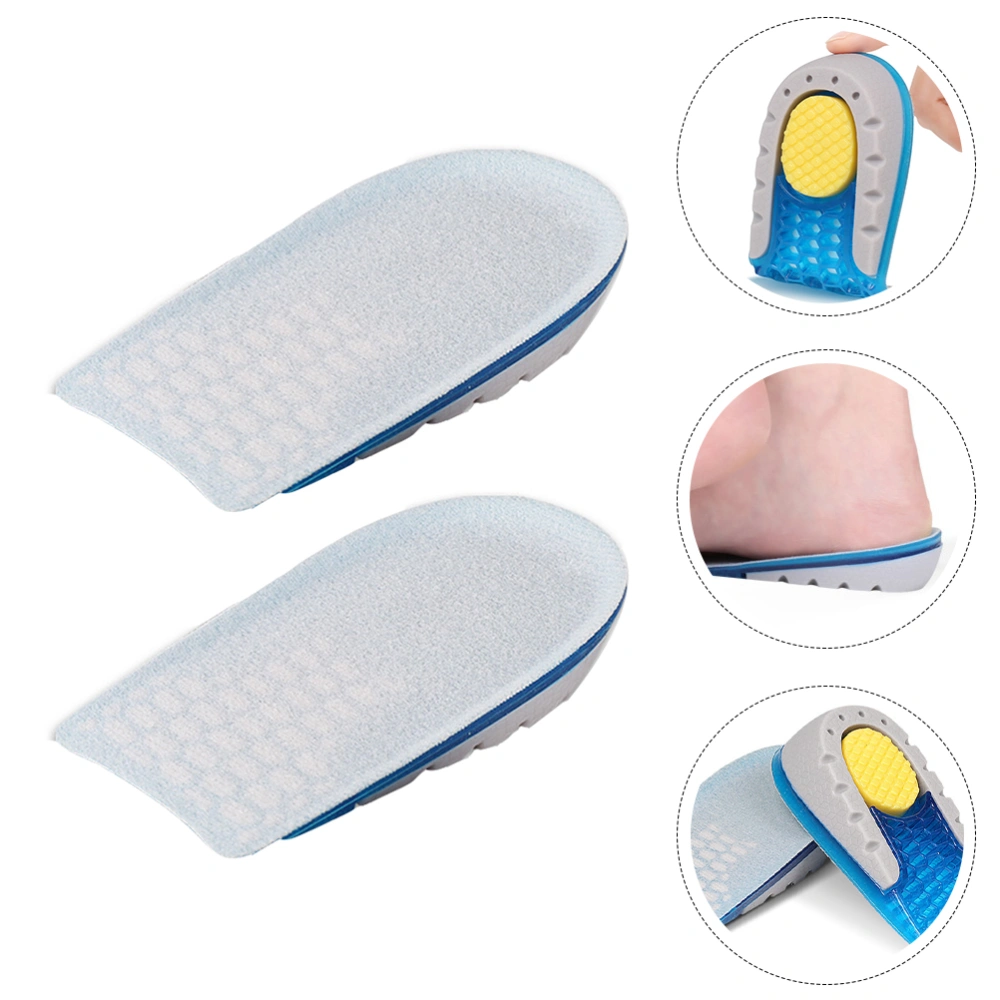 1 Pair Inner Heighten Pad Comfortable Half Shoe Pad Absorption Pad