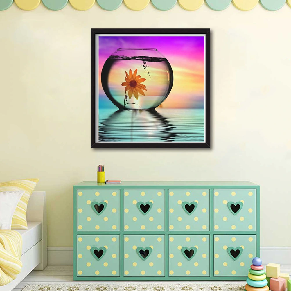 DIY Glass Diamond Embroidery Painting Handmade Wall Decoration Cross Stitch Printing Craft Kits